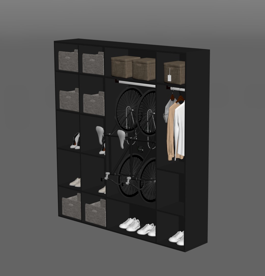 10244. Download Free Shoe Cabinet Model by Oi A Chun