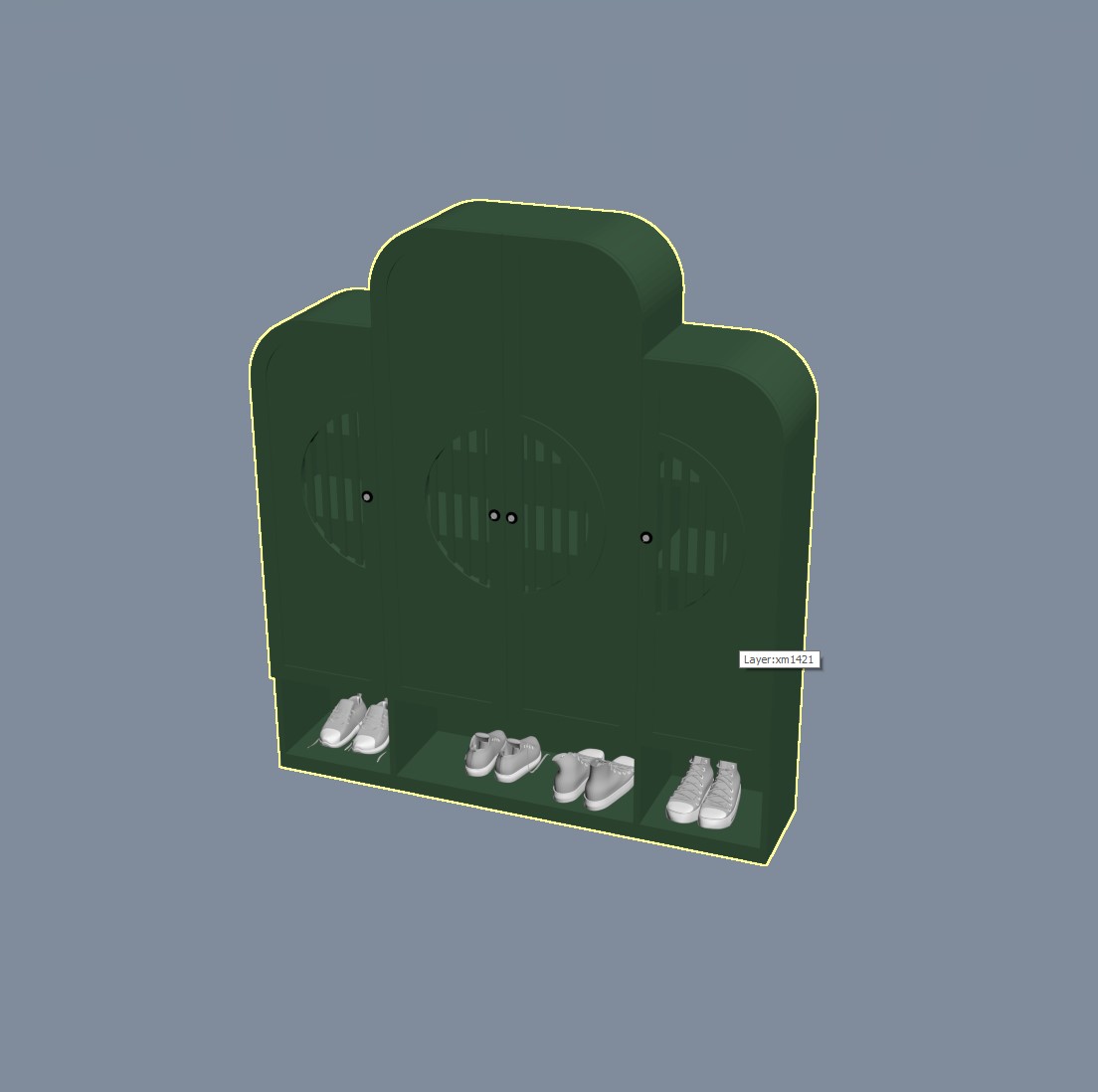 10326. Download Free Shoe Cabinet Model By Hieu Tran
