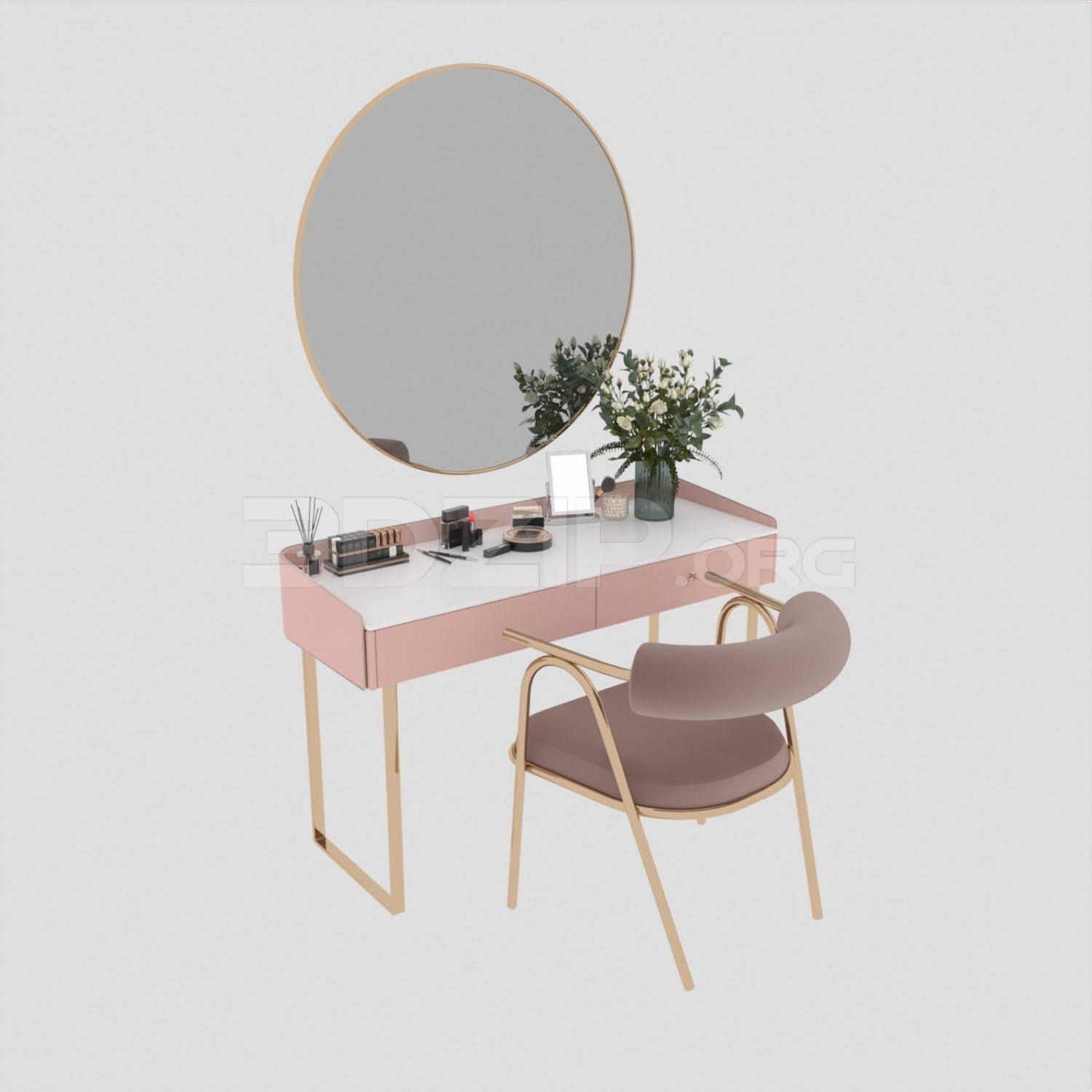 10606. Download Free Dressing Table Model By Trang Chuot