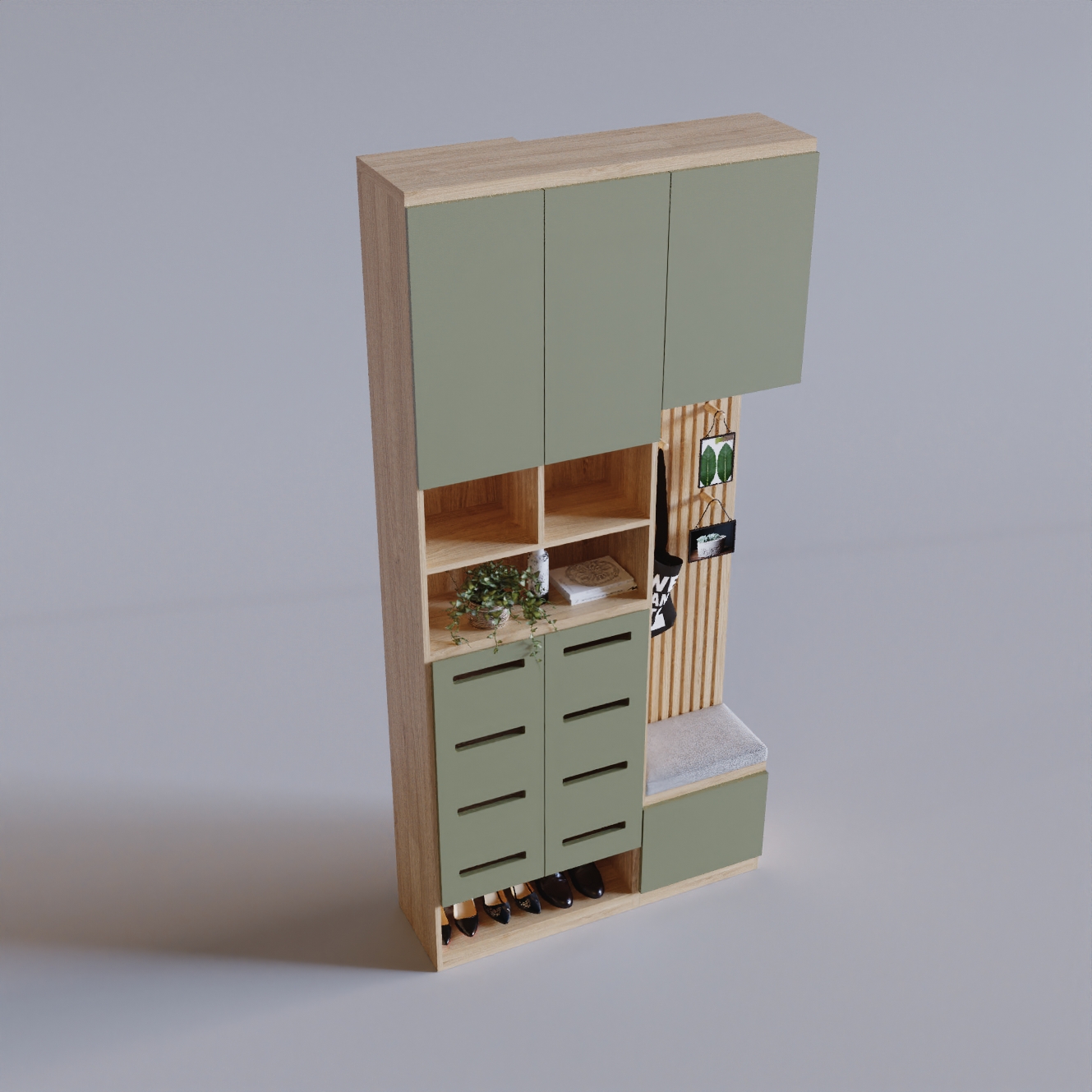 12301. Download Free Shoe Cabinet Model By Hoan Phuc