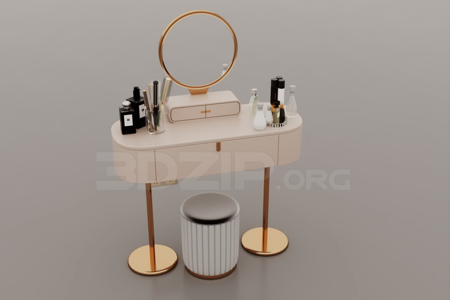 2082. Download Free Dressing Table Model By Huy Hieu Lee