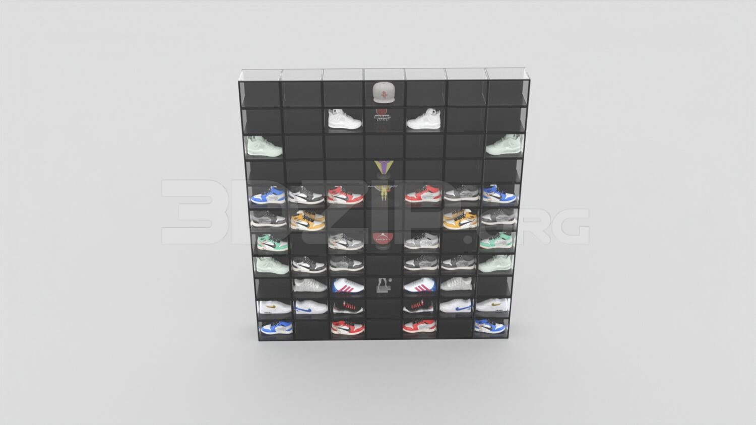 2598. Free 3D Shoe Cabinet Model Download