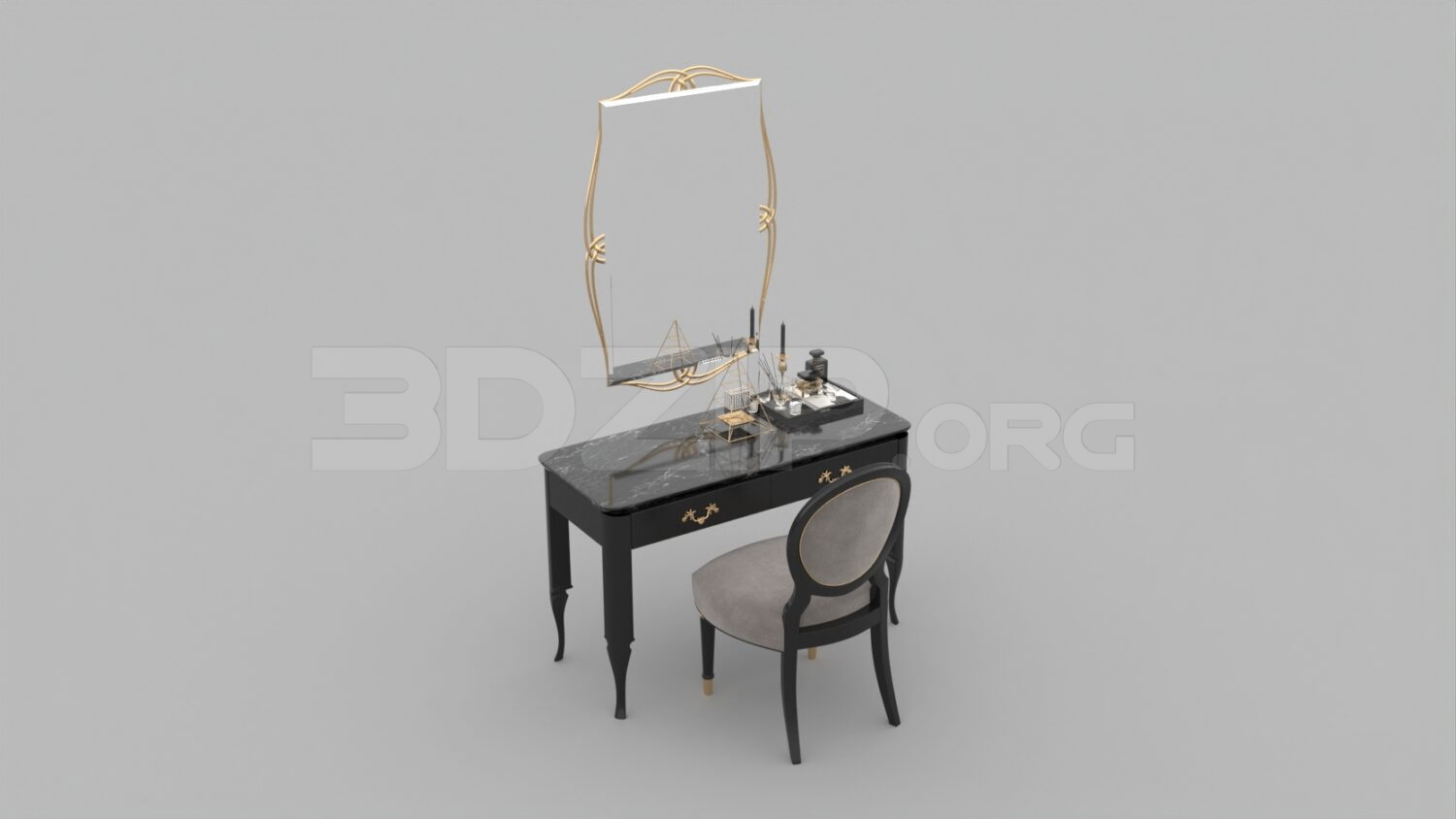 2623. Free 3D Dressing Table Model Download