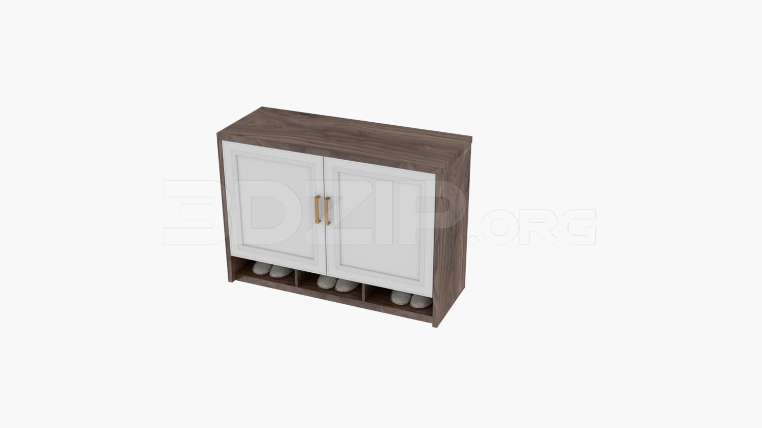 2845. Free 3D Shoe Cabinet Model Download