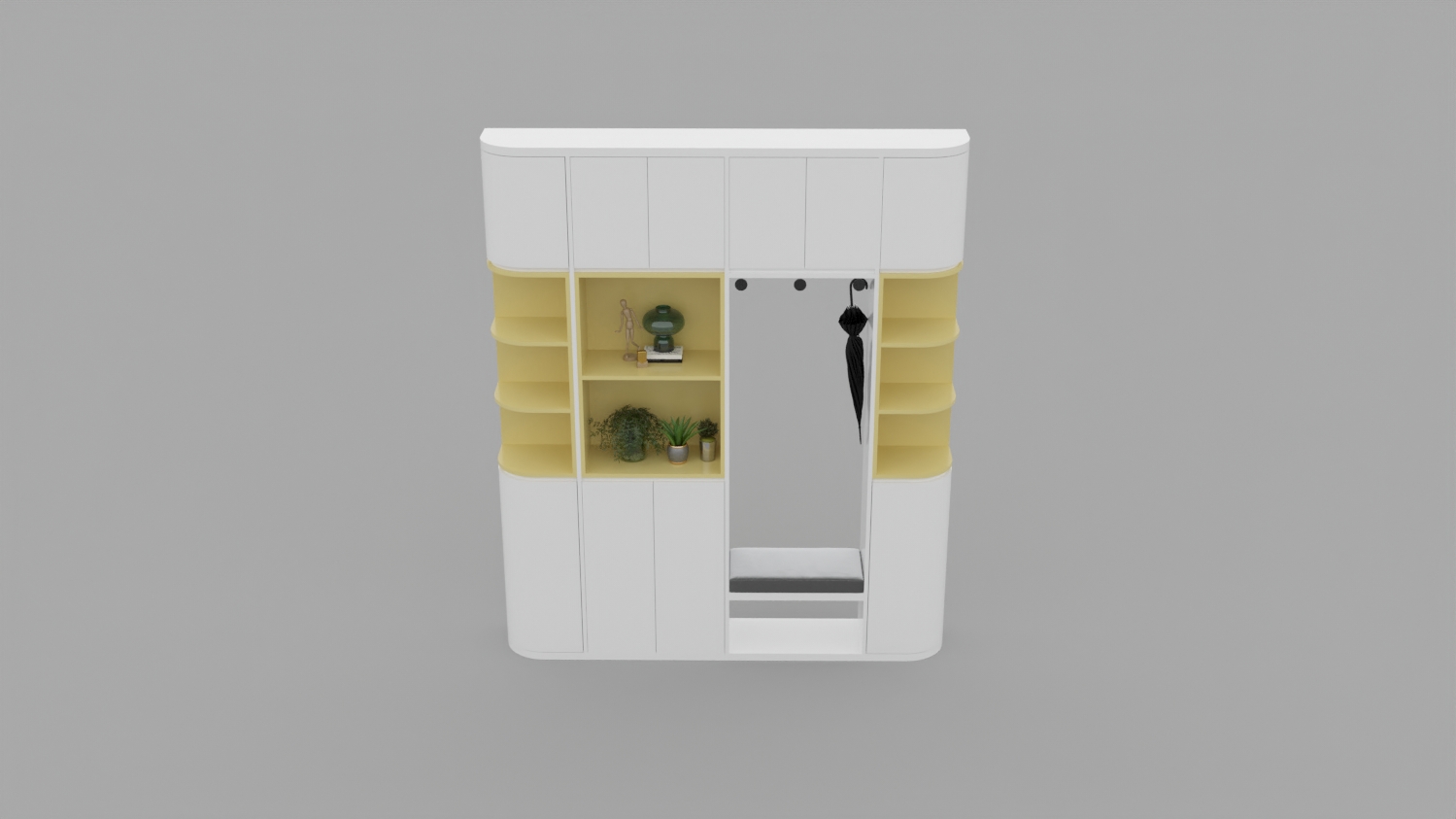 2942. Free 3D Shoe Cabinet Model Download