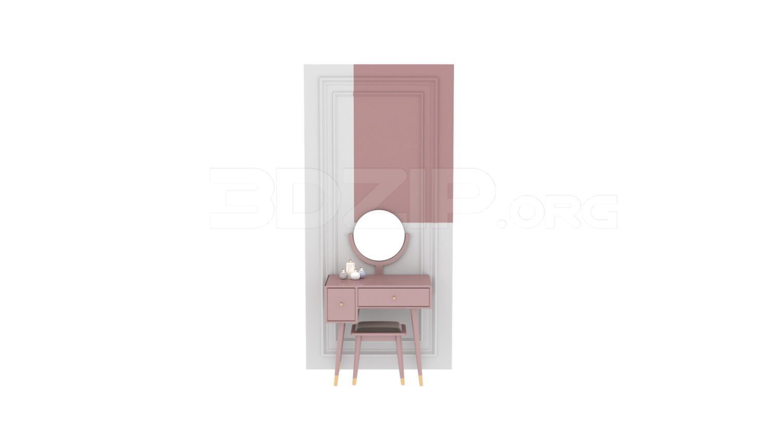 3481. Free 3D Dressing Table Model Download