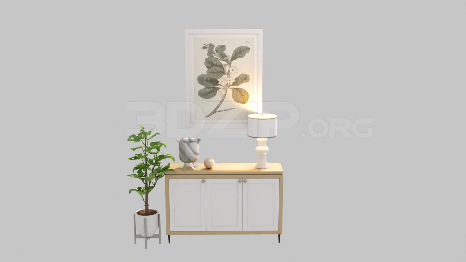 3791. Free 3D Display Cabinets Model Download