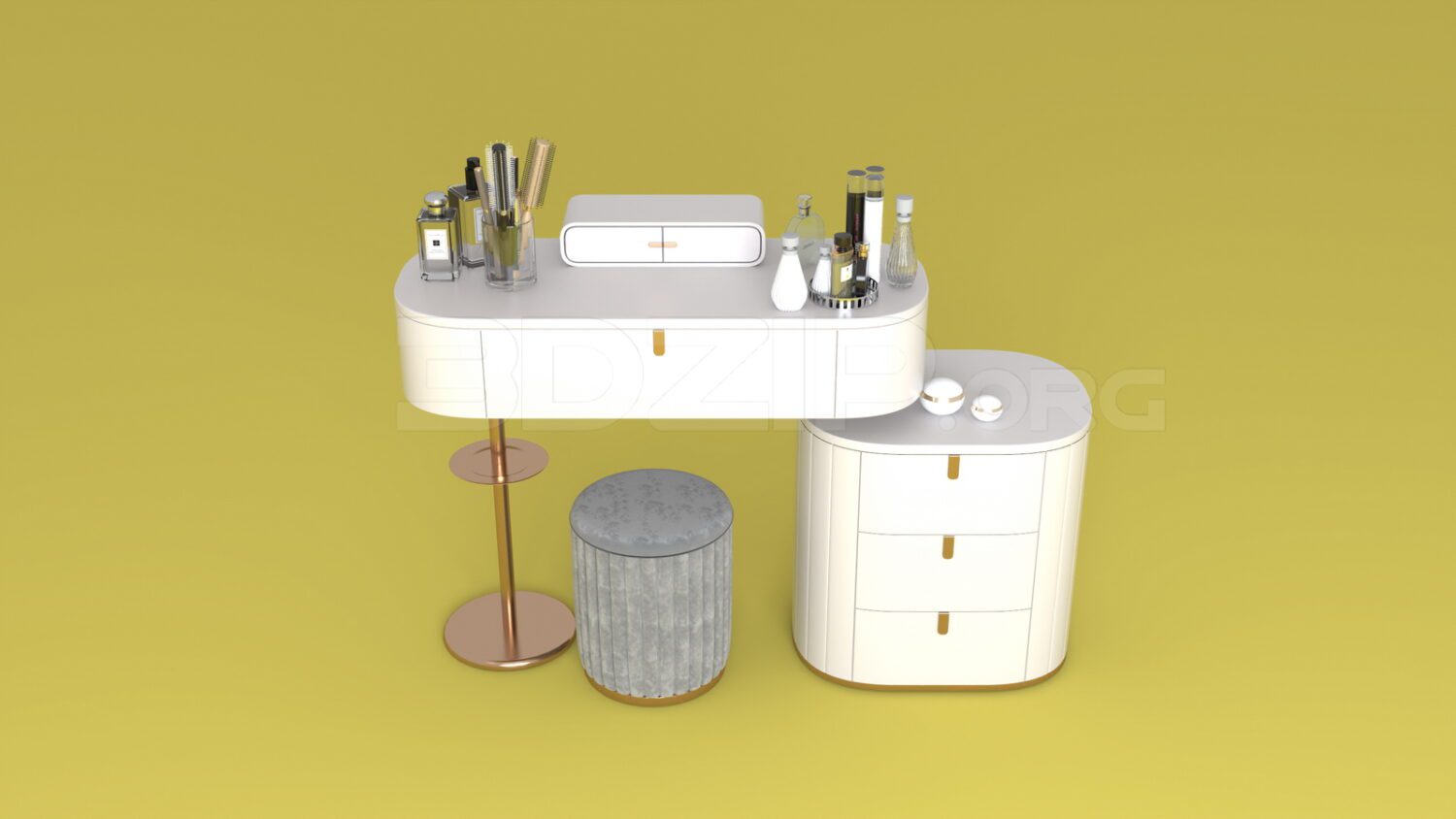 3937. Free 3D Dressing Table Model Download
