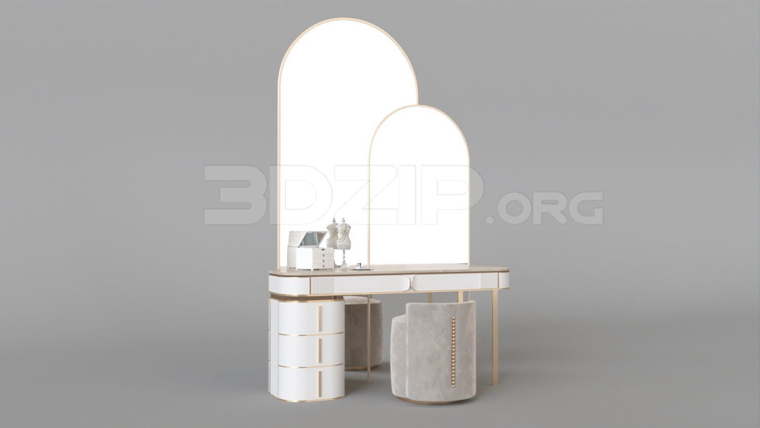 4633. Free 3D Dressing Table Model Download