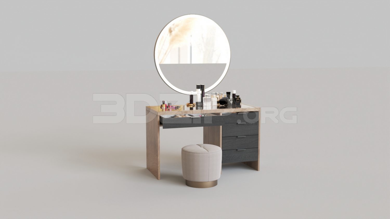 5225. Free 3D Dressing Table Model Download