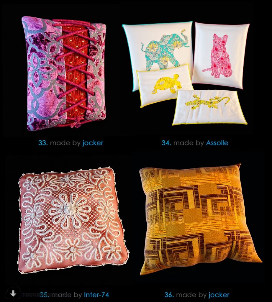 3D Pillows Model 9 Free Download