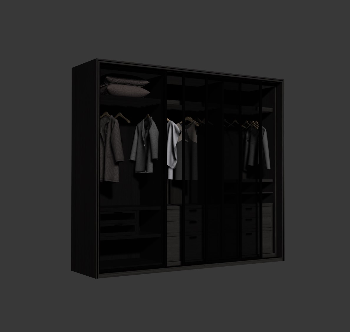 10011. Download Free Wardrobe Model by Huy Hieu Lee