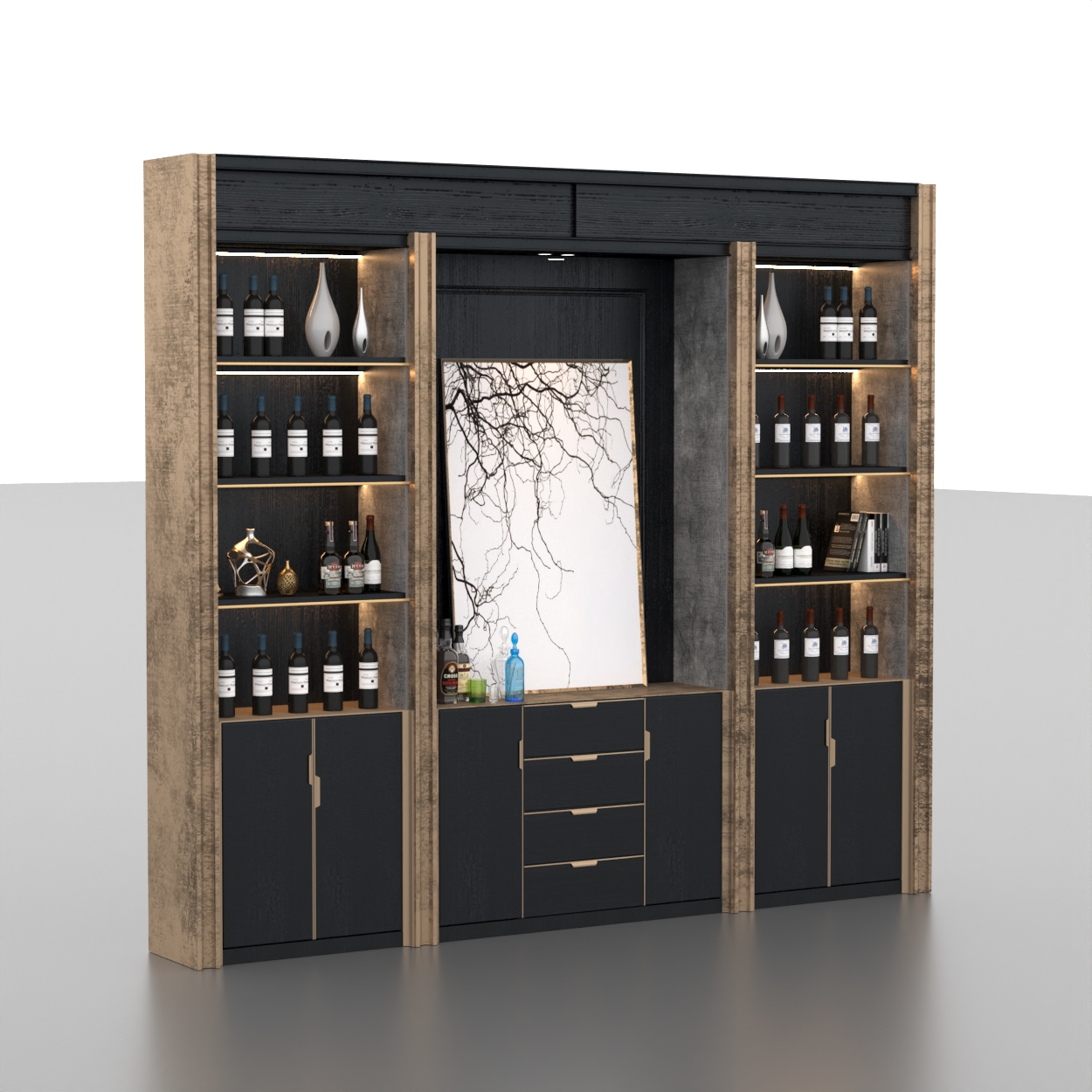 10489. Download Free Wine Cabinet Model By Ngoc Nguyen