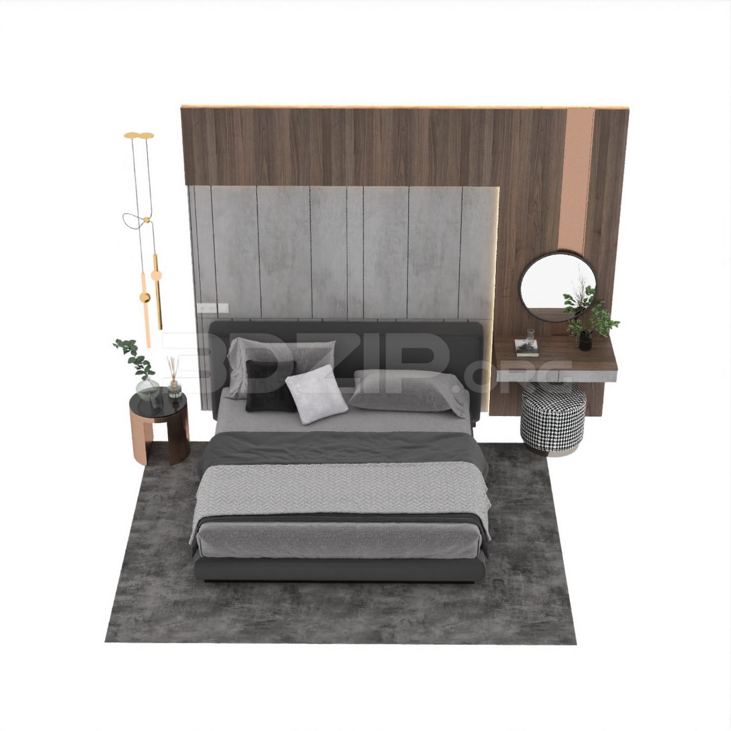 10526. Download Free Bed Model By Nguyen Huu Cong