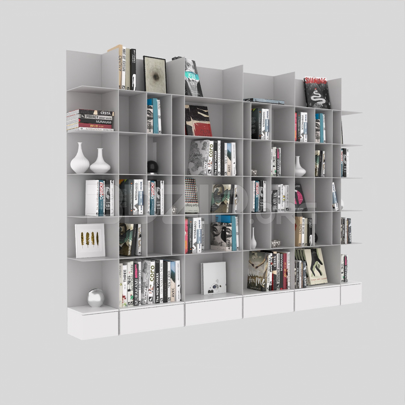 10569. Download Free Bookcase Model By Nguyen The Dinh