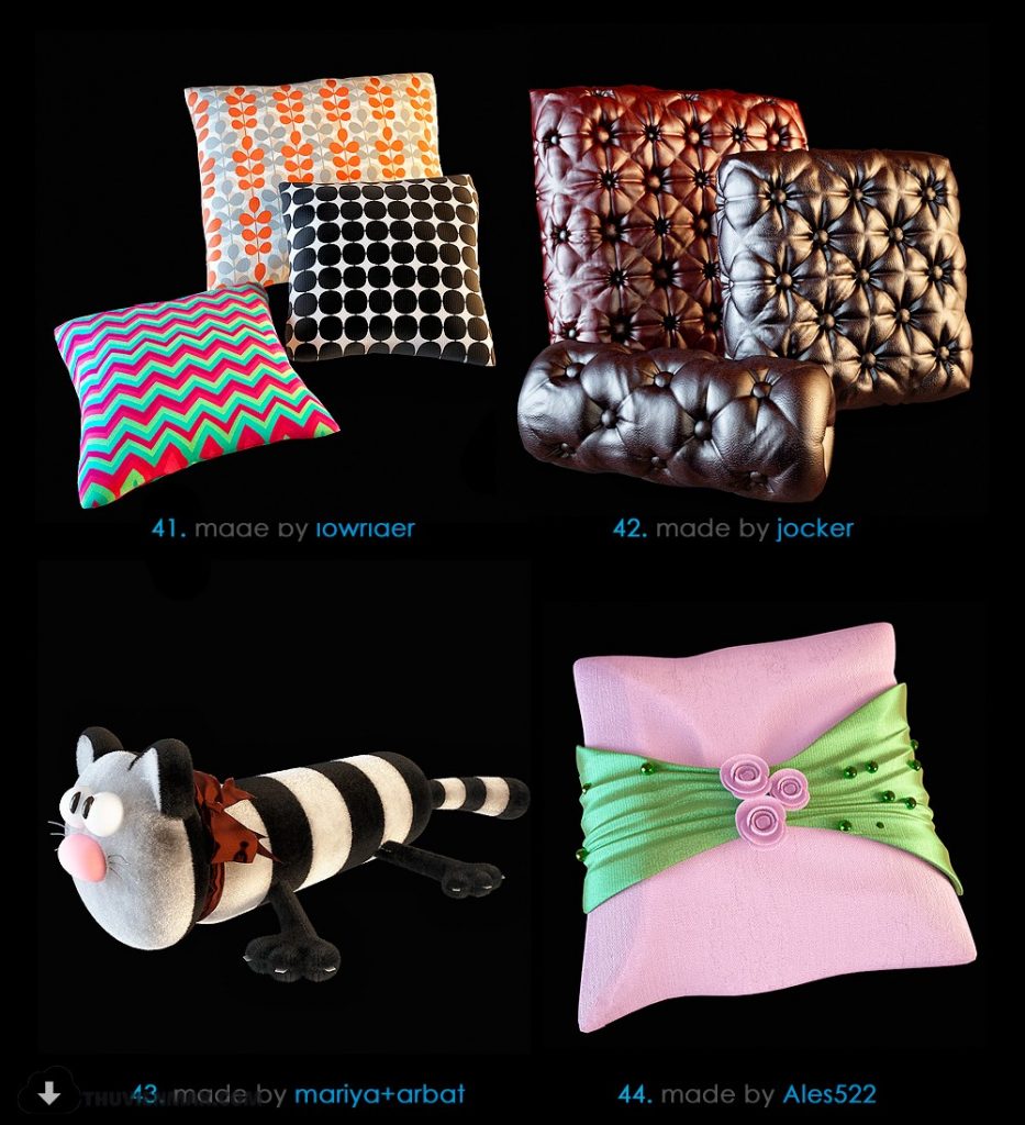 3D Pillows model 11 free download
