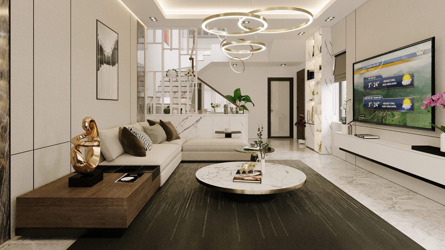 13135. 3D Living Room Interior Model Download