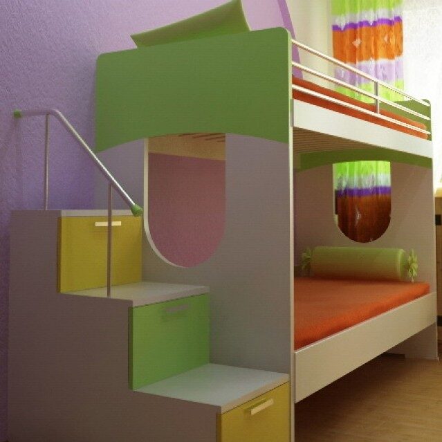 3d Child Bed Model 15 Free Download