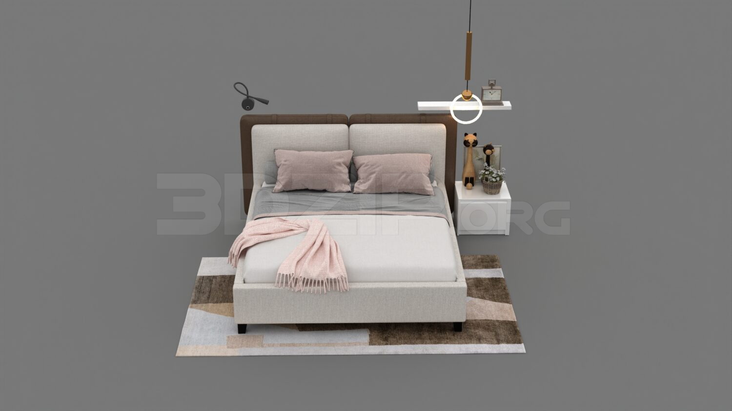 1693. Download Free Bed Model By Gem Tran