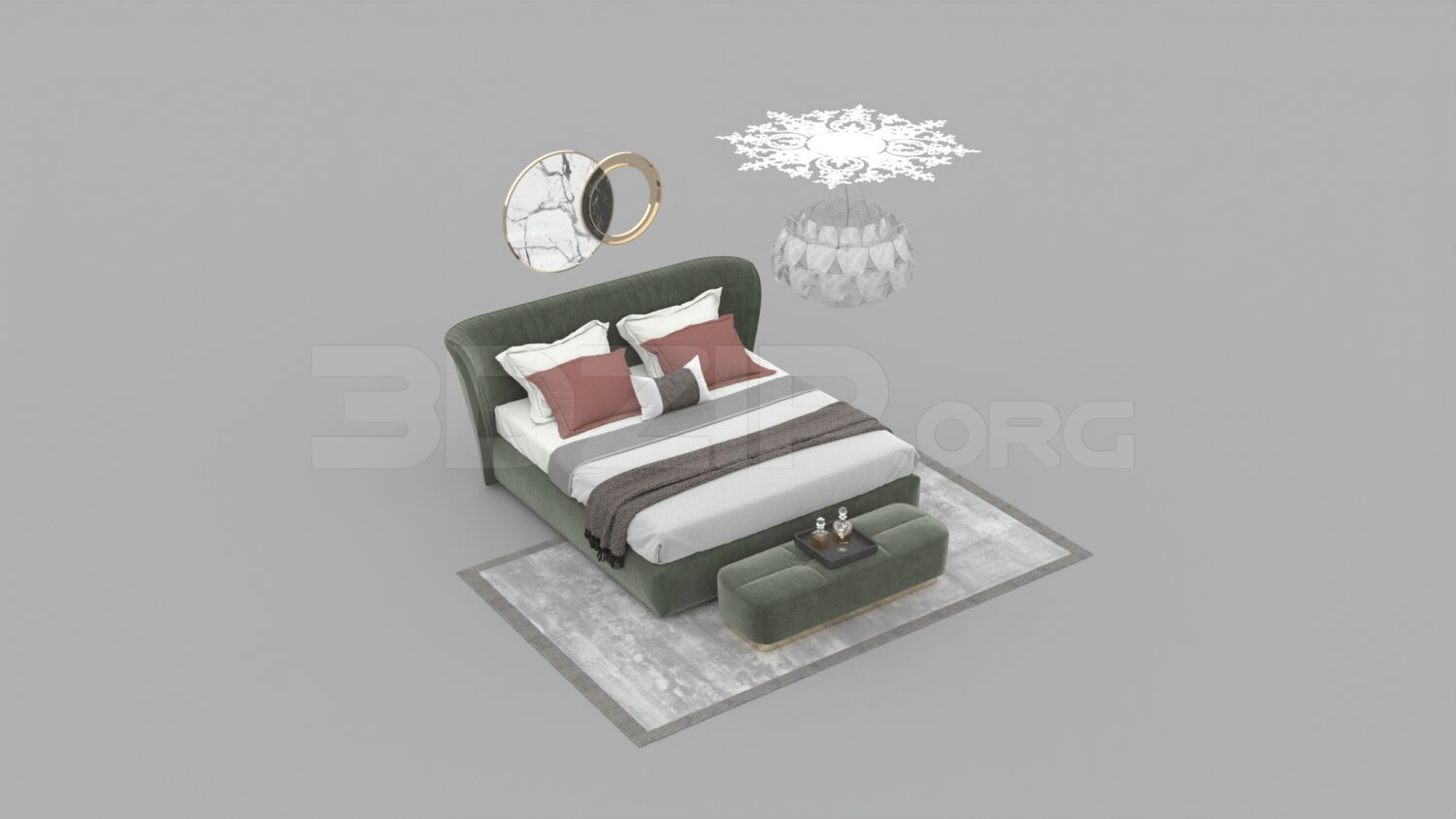 1721. Download Free Bed Model By Nguyen Tam Giang