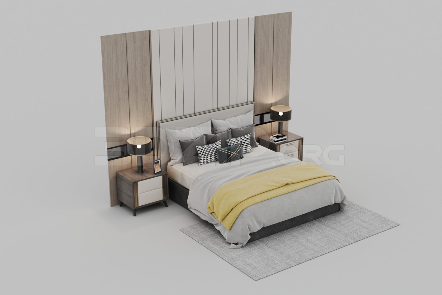 2166. Download Free Bed Model By Le Viet Long