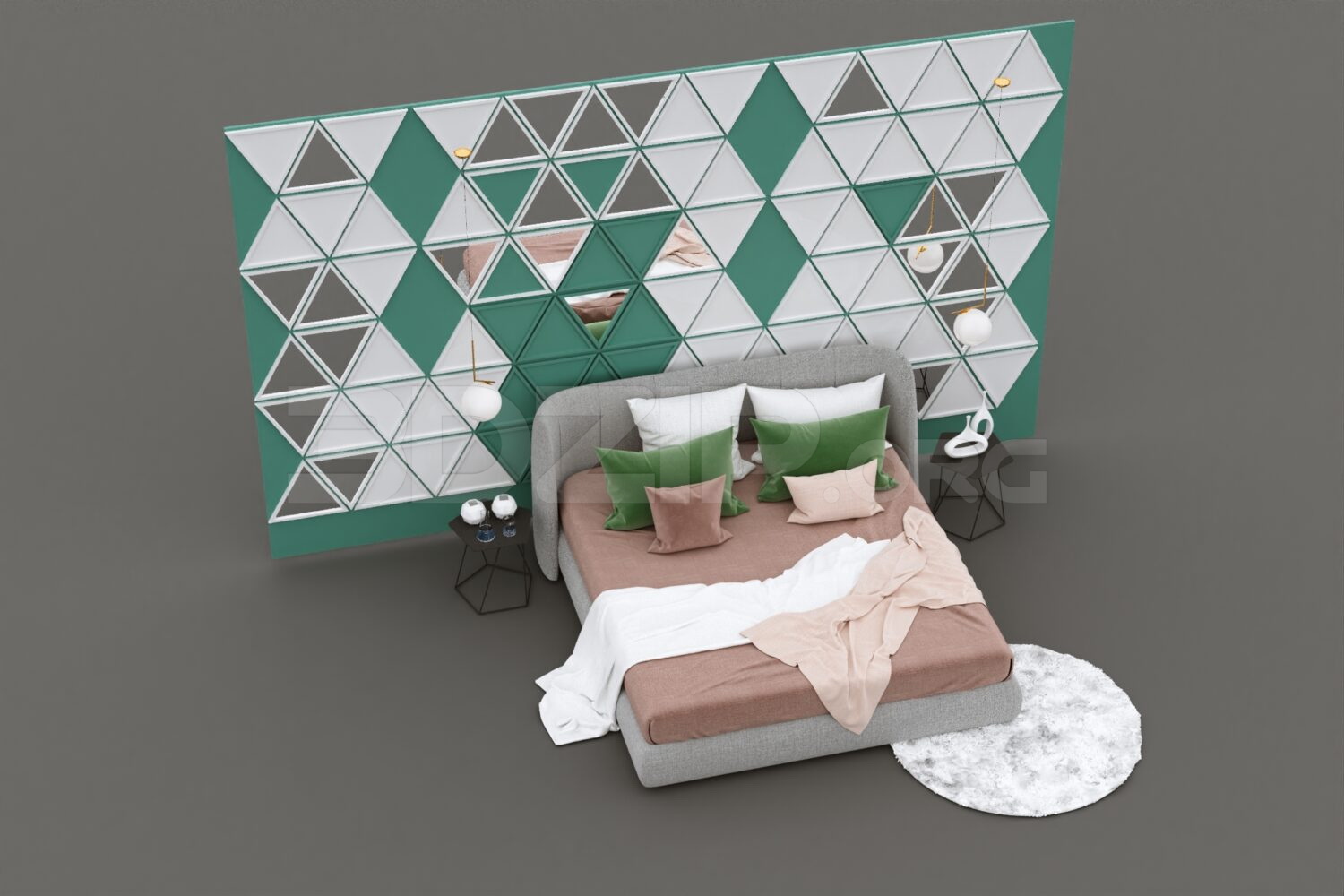 2194. Download Free Bed Model By Nam Hoang