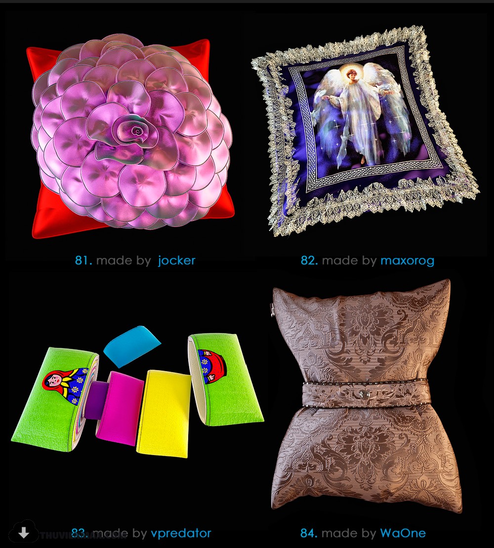 3D Pillows Model 21 Free Download