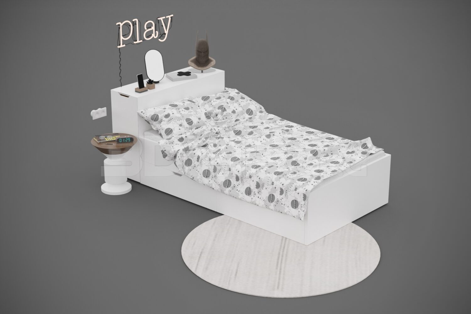 2241. Download Free Bed Model By Phong Mai