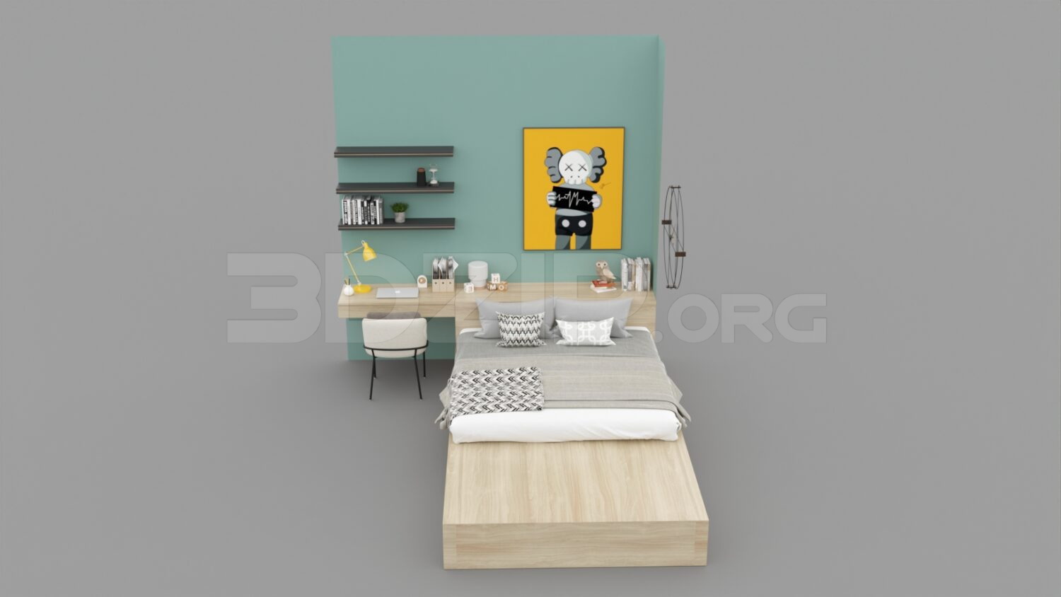 2454. Download Free Bed Model By Nguyen Ngoc Tung