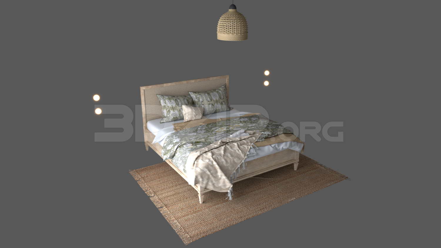 2620. Free 3D Bed Model Download