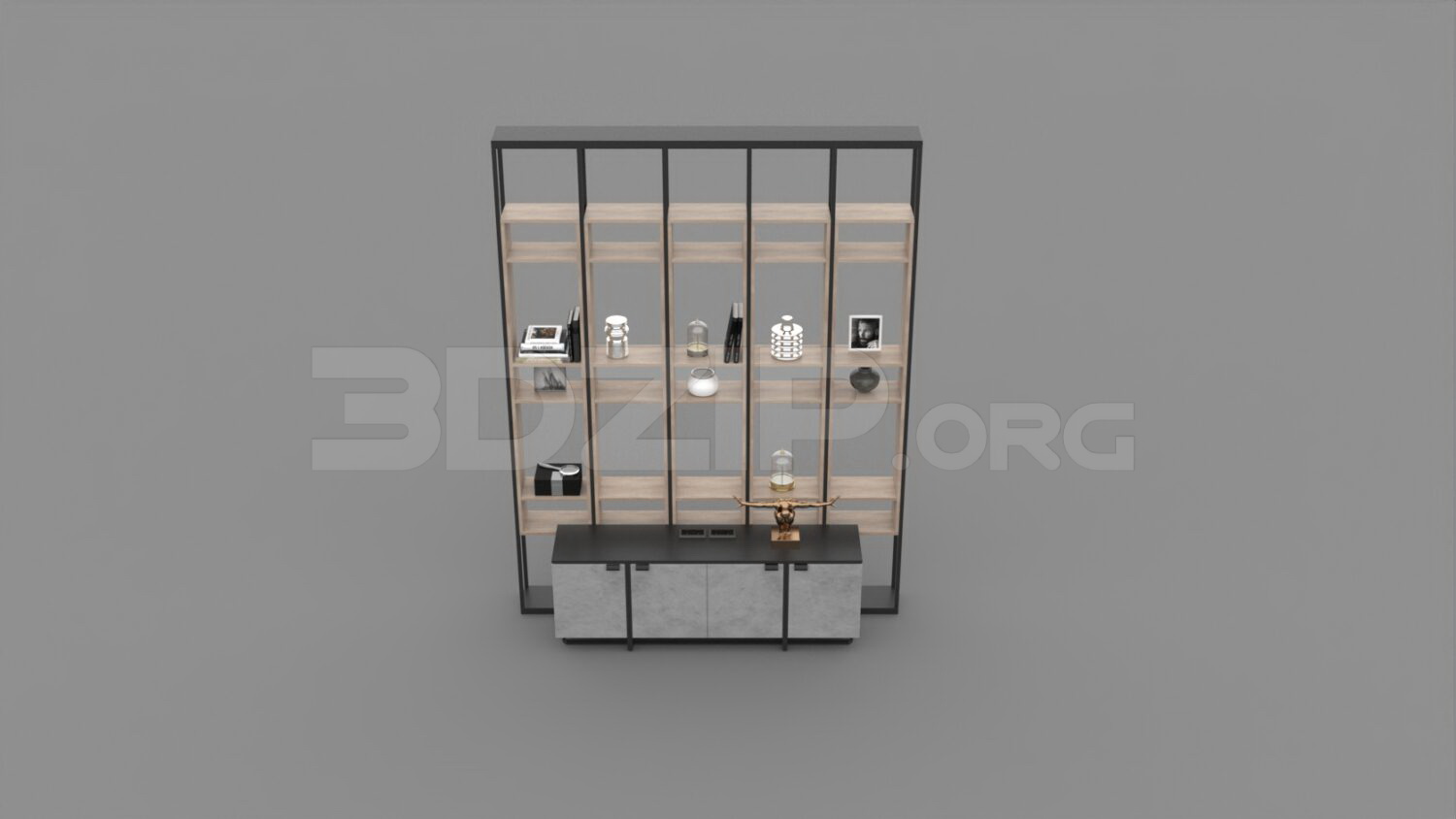 2639. Free 3D Display Cabinets Model Download