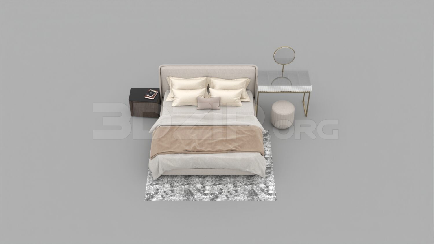 2813. Free 3D Bed Model Download
