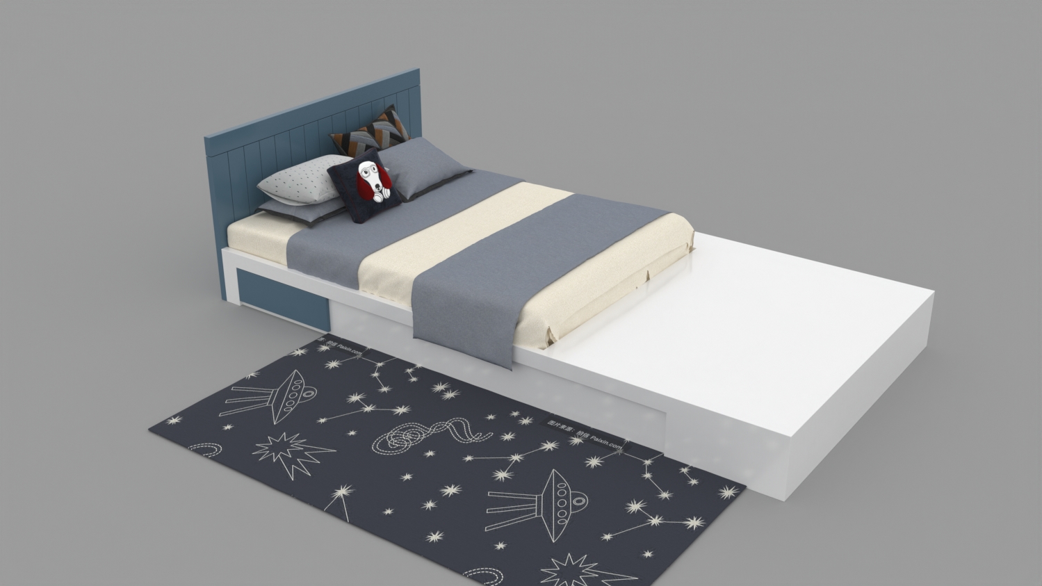 2939. Free 3D Bed Model Download