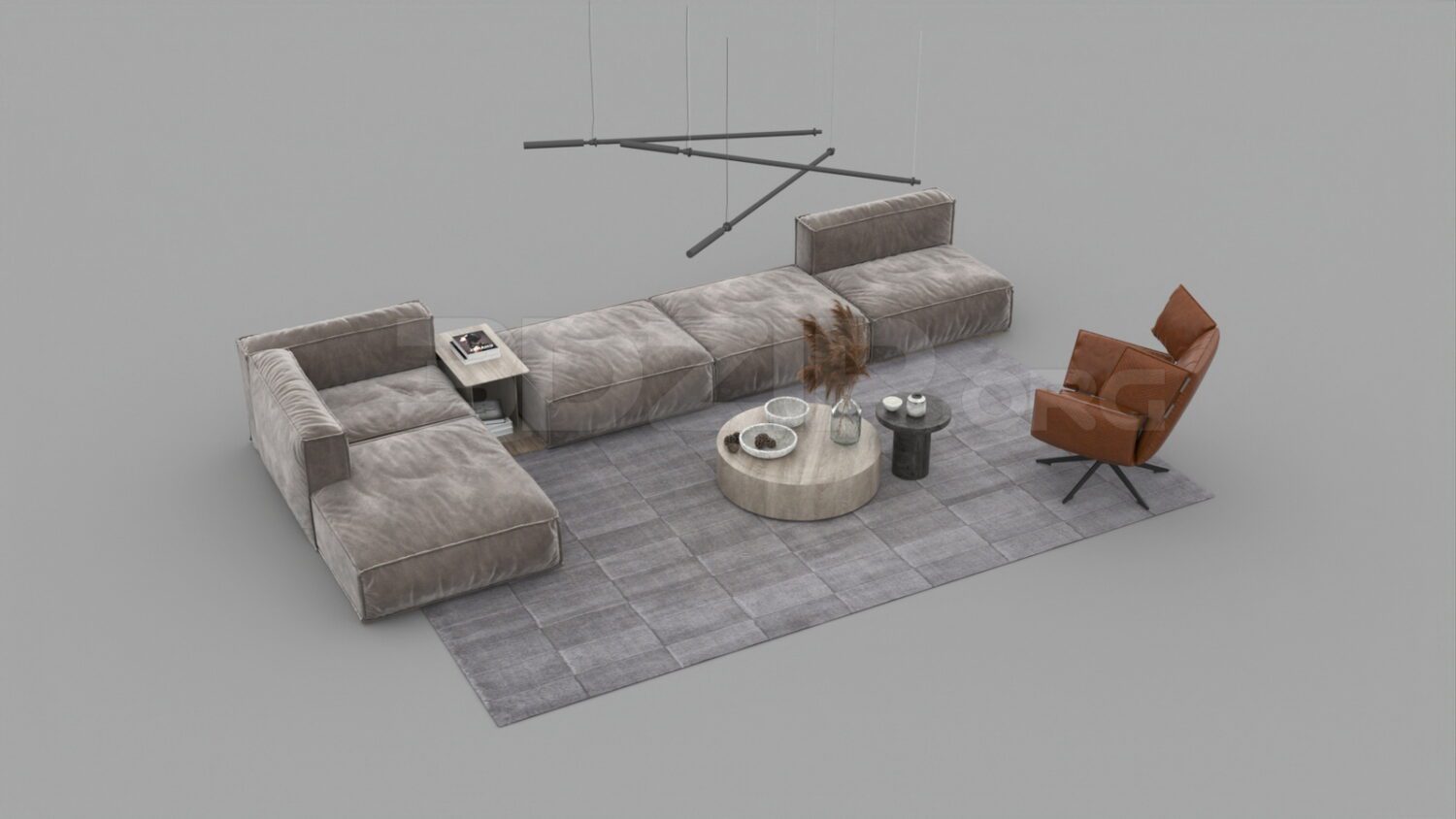3118. Free 3D Sofa Model Download