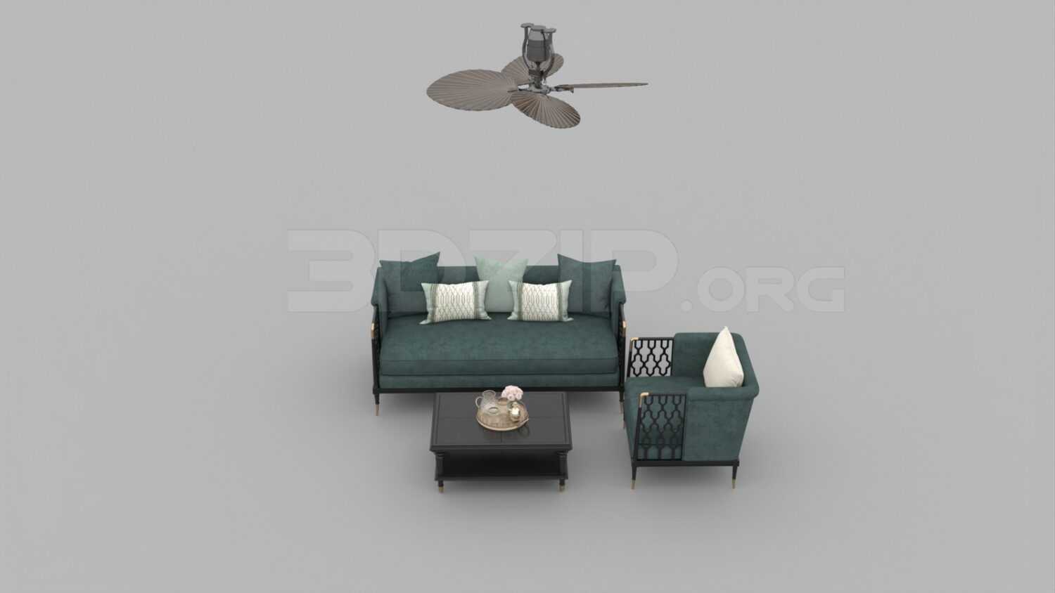 3124. Free 3D Sofa Model Download