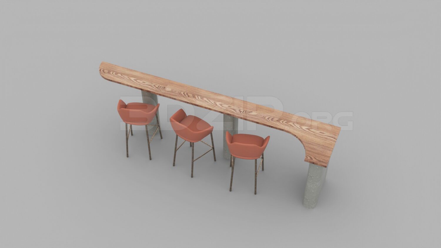 3235. Free 3D Bar Table Model Download