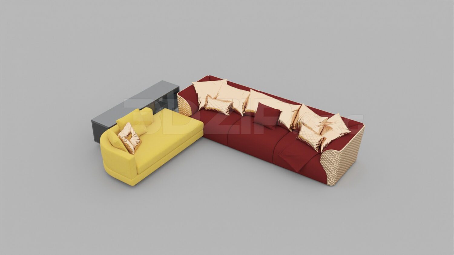 3256. Free 3D Sofa Model Download