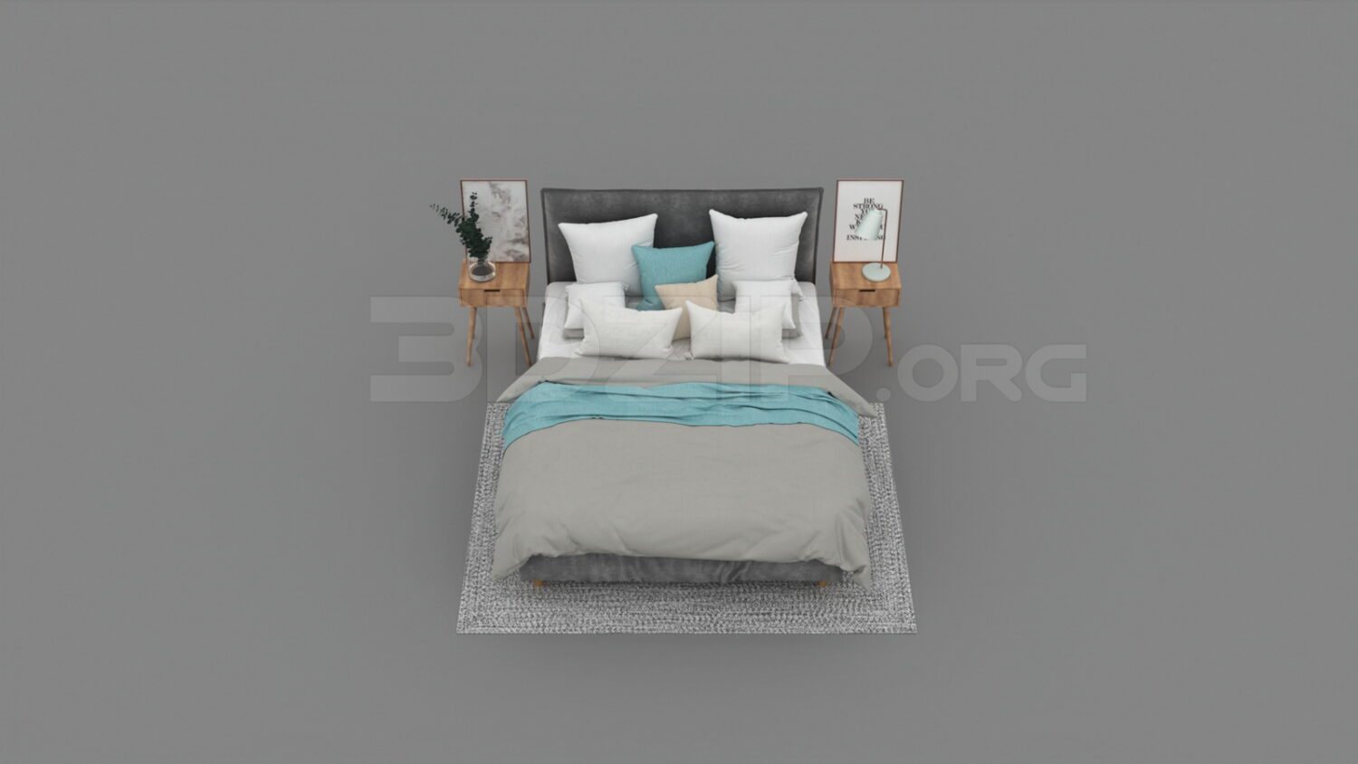 3394. Free 3D Bed Model Download
