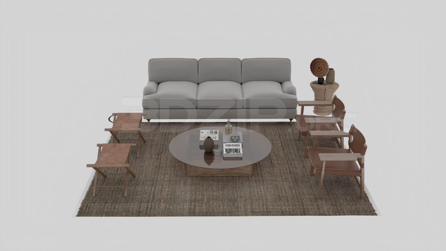 3418. Free 3D Sofa Model Download