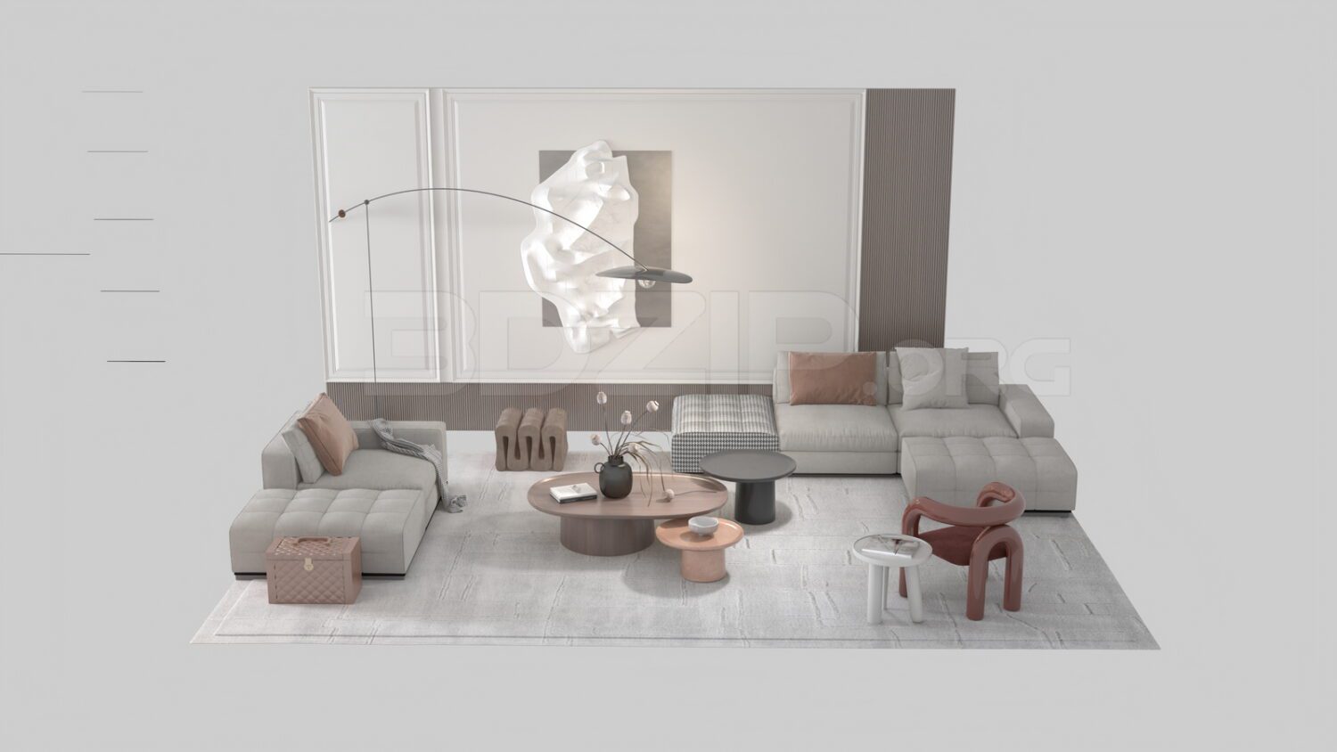 3427. Free 3D Sofa Model Download