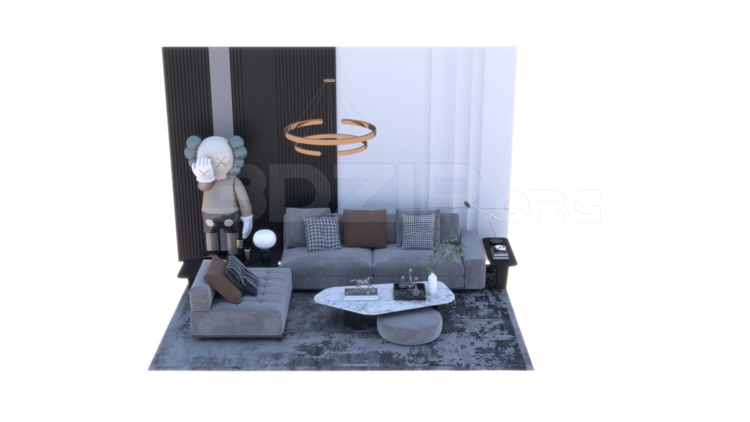 3458. Free 3D Sofa Model Download