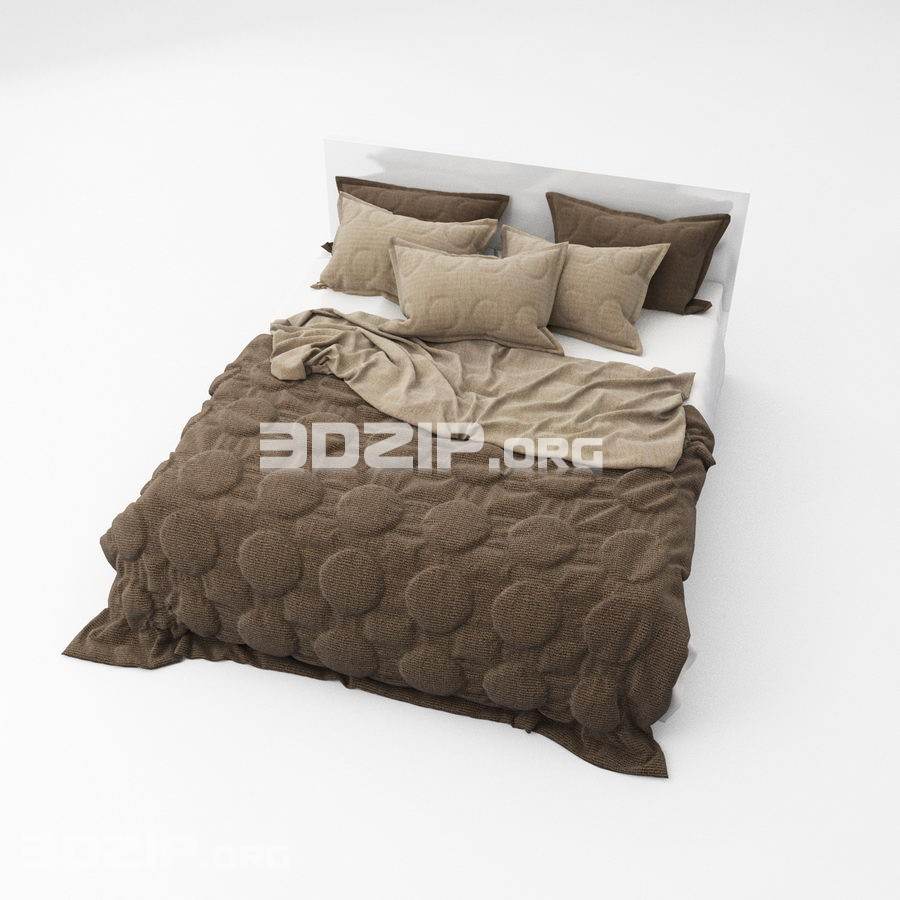 3d Bed Model 34 Free Download