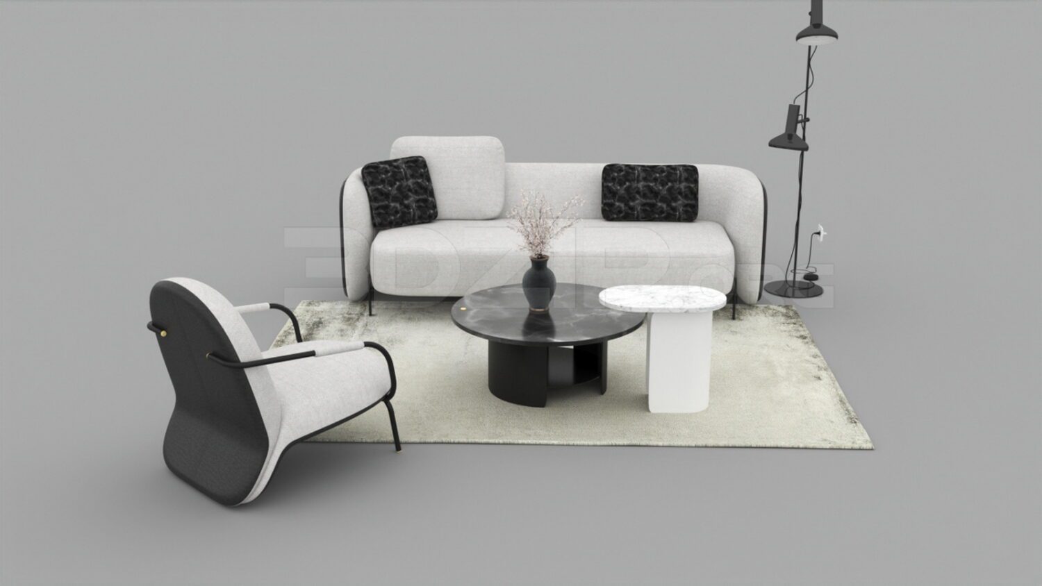 3628. Free 3D Sofa Model Download