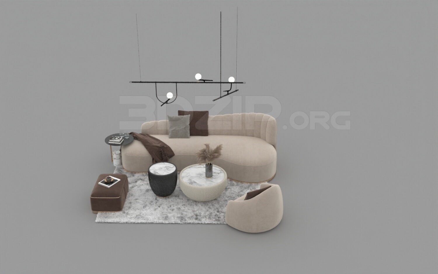 3632. Free 3D Sofa Model Download