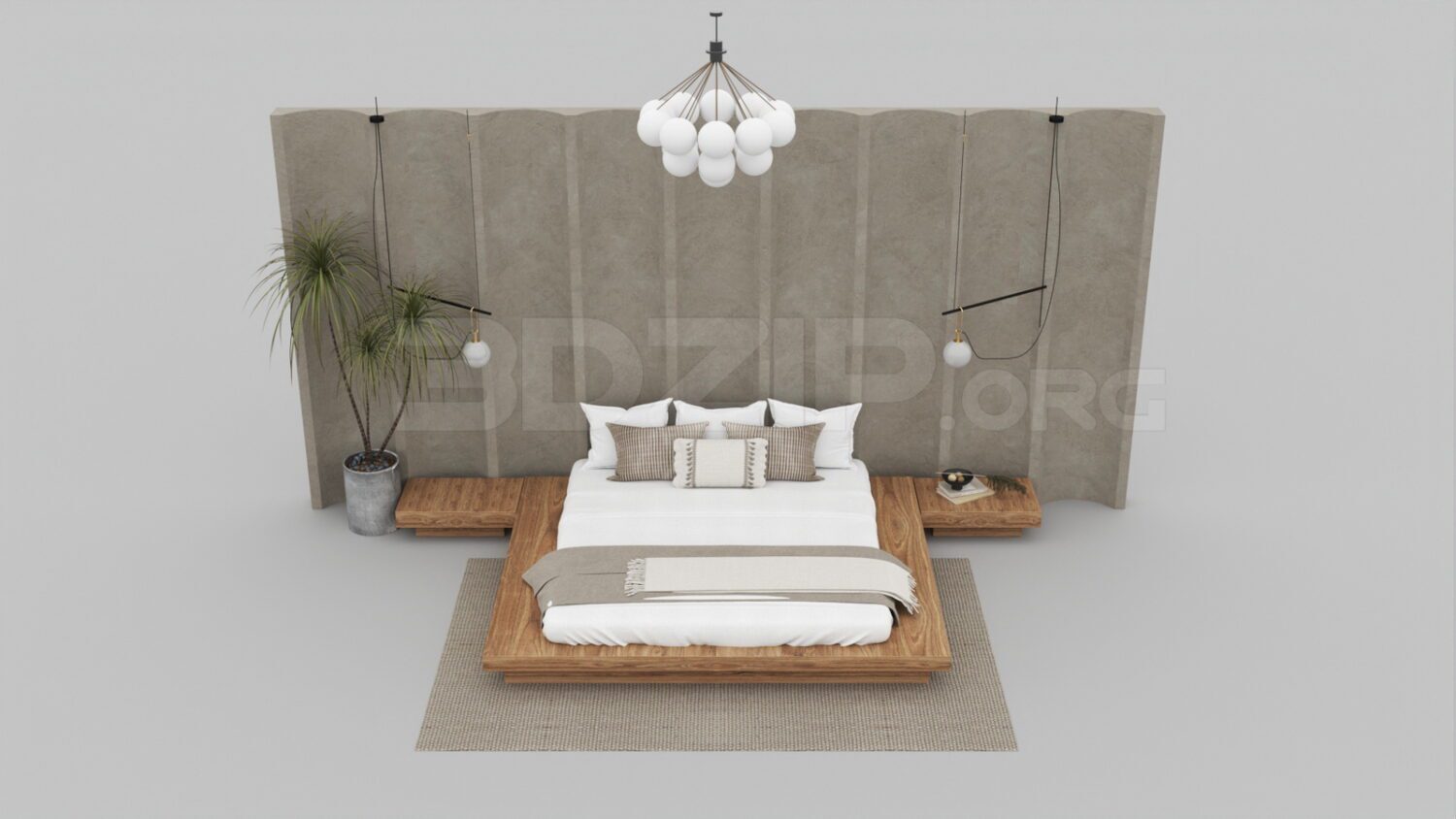 3781. Free 3D Bed Model Download