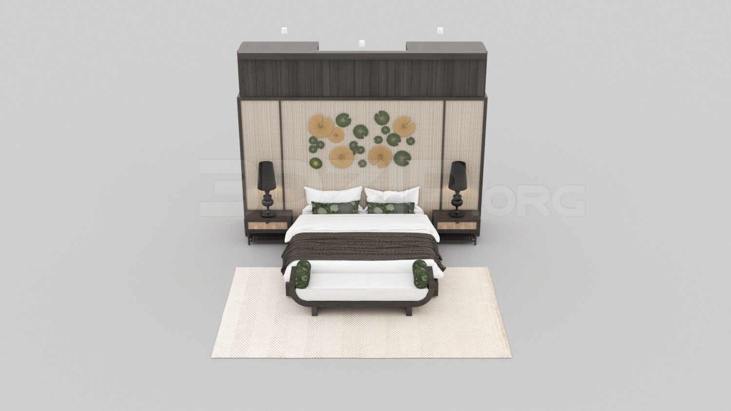 3865. Free 3D Bed Model Download