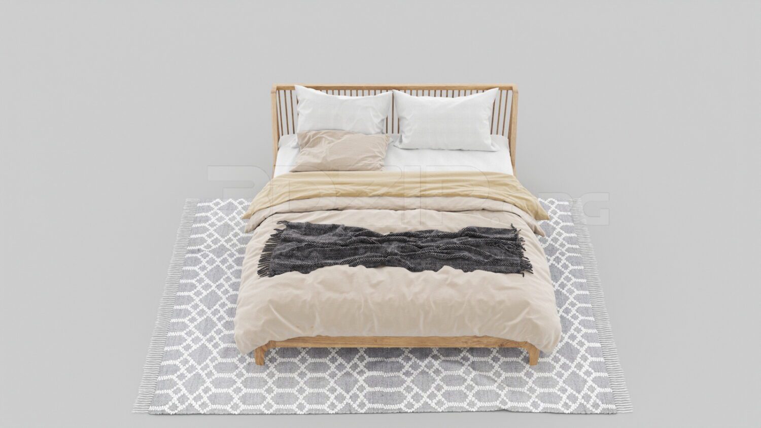 3878. Free 3D Bed Model Download