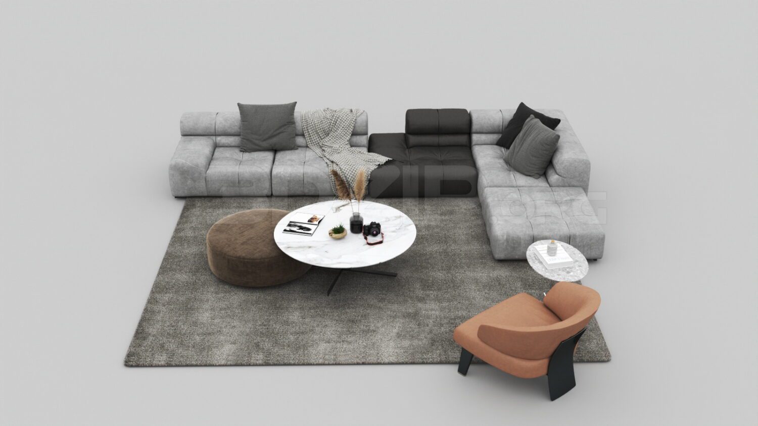 3886. Free 3D Sofa Model Download