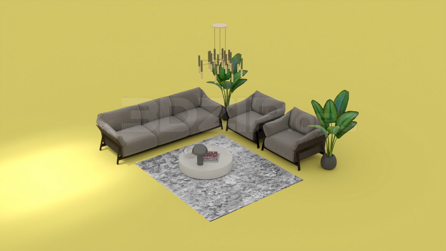 3943. Free 3D Sofa Model Download
