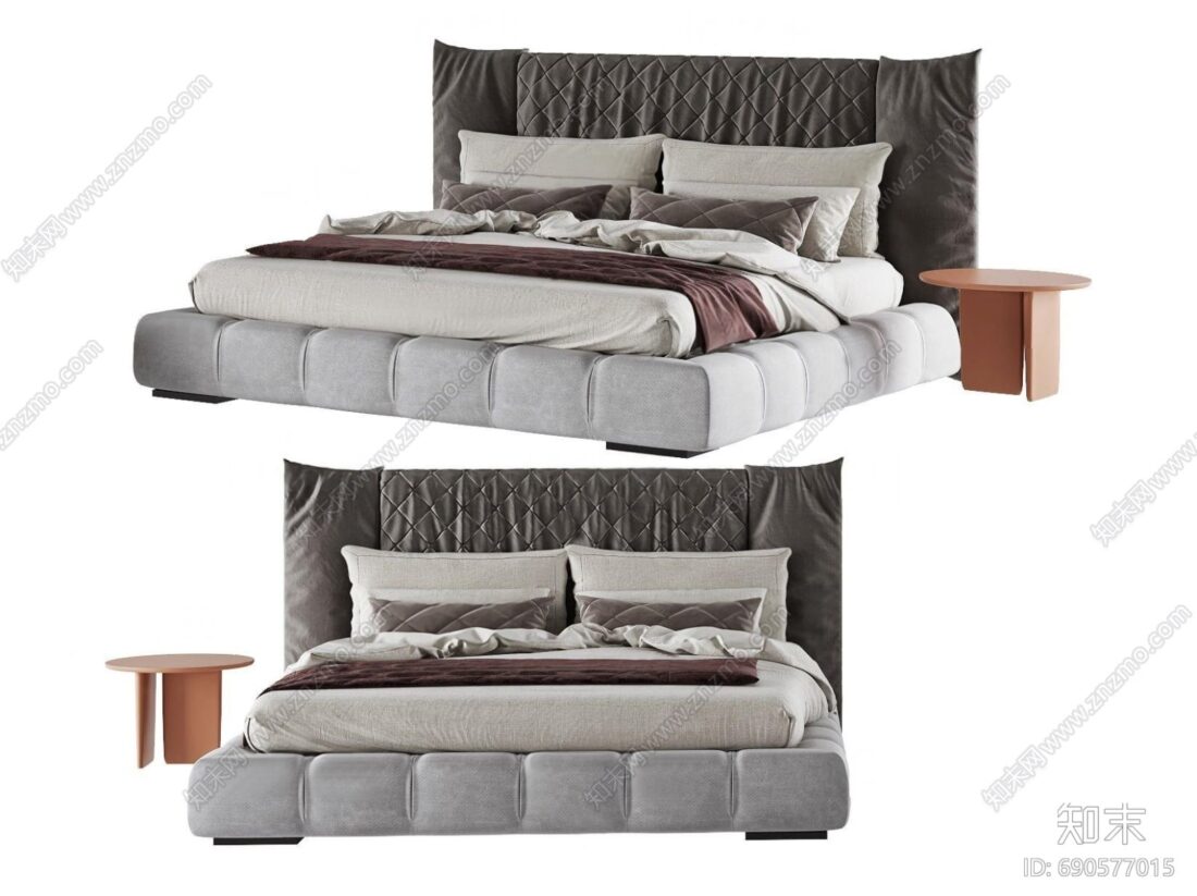 3D Bed Model 219 By Kha Vi